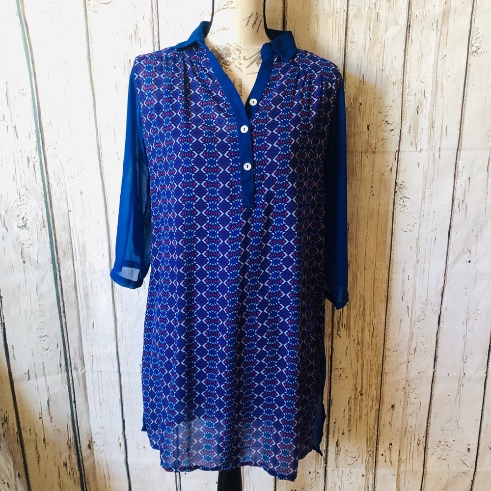 🆕 NWOT INDIAN BRAND “AND” TUNIC WITH SLIP 🆕
